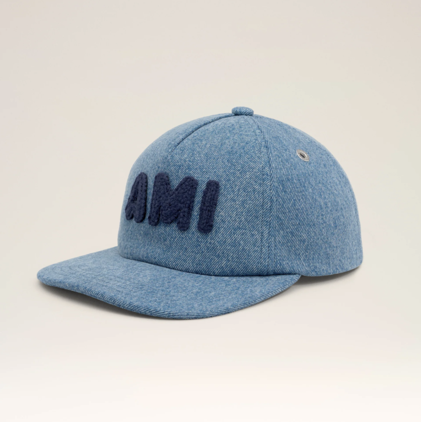AMI Paris AMI Cotton Patch Trucker Cap Used Blue