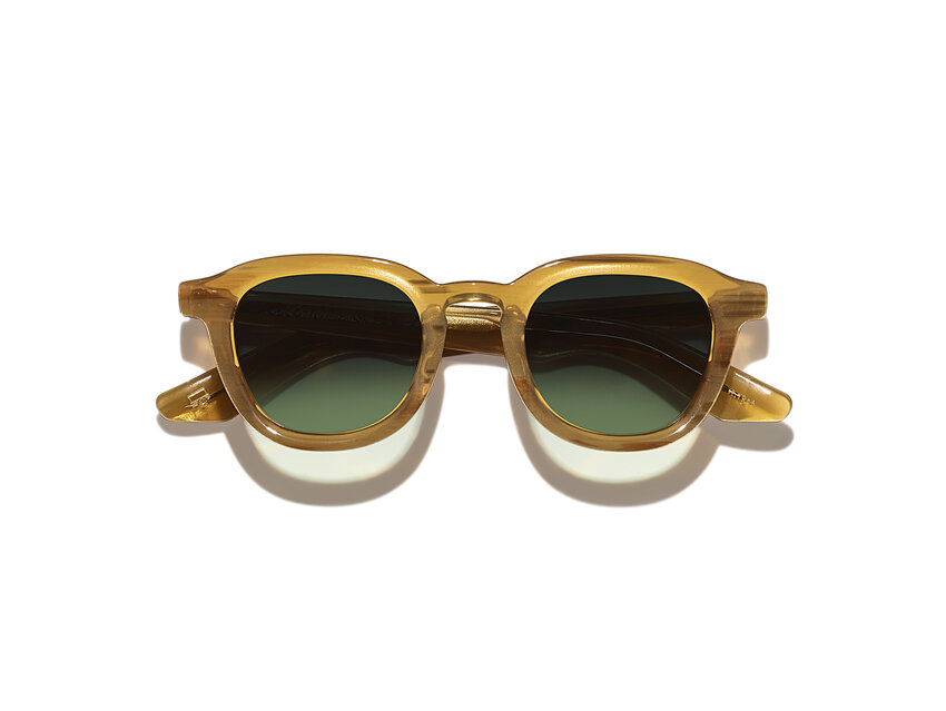 MOSCOT Dahven Blonde / Forest Wood Lenses