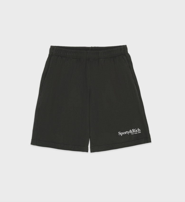 Sporty & Rich HWCNY Gym Short Faded Black