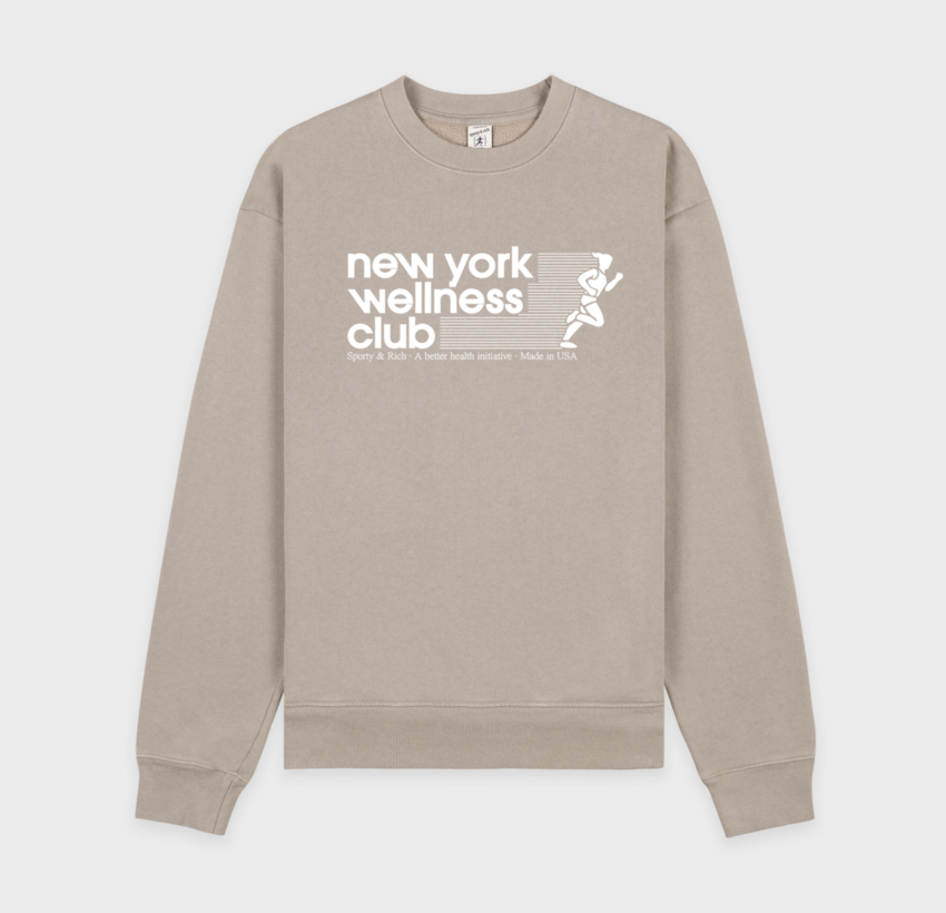 Sporty & Rich USA Wellness Club Crewneck Elephant