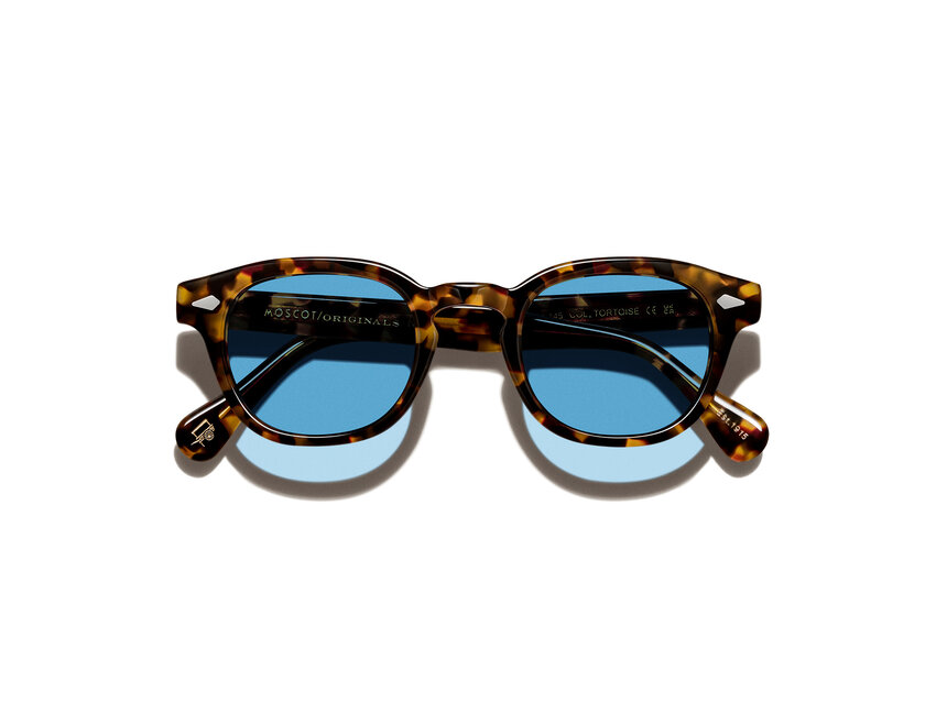 MOSCOT Lemtosh Tortoise / Celebrity Blue Lenses