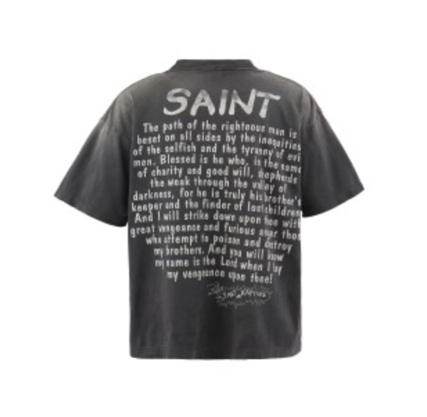 SAINT MXXXXXX SS Tee Rapture Black