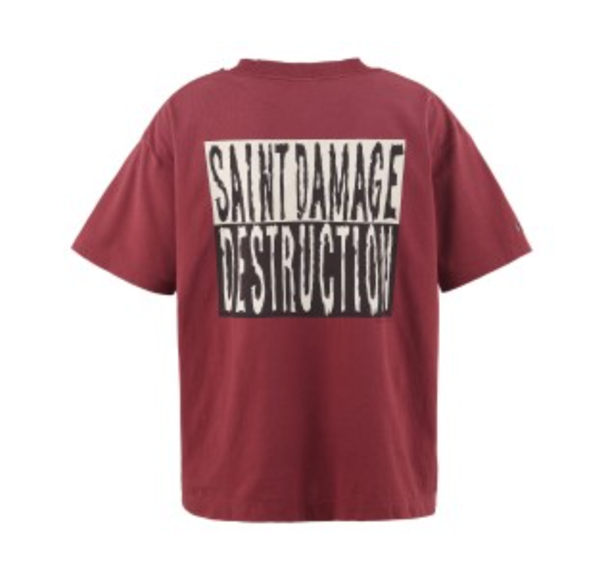 SAINT MXXXXXX SS Tee ? Burgundy