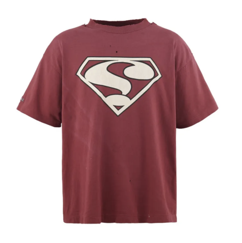 SAINT MXXXXXX SS Tee ? Burgundy