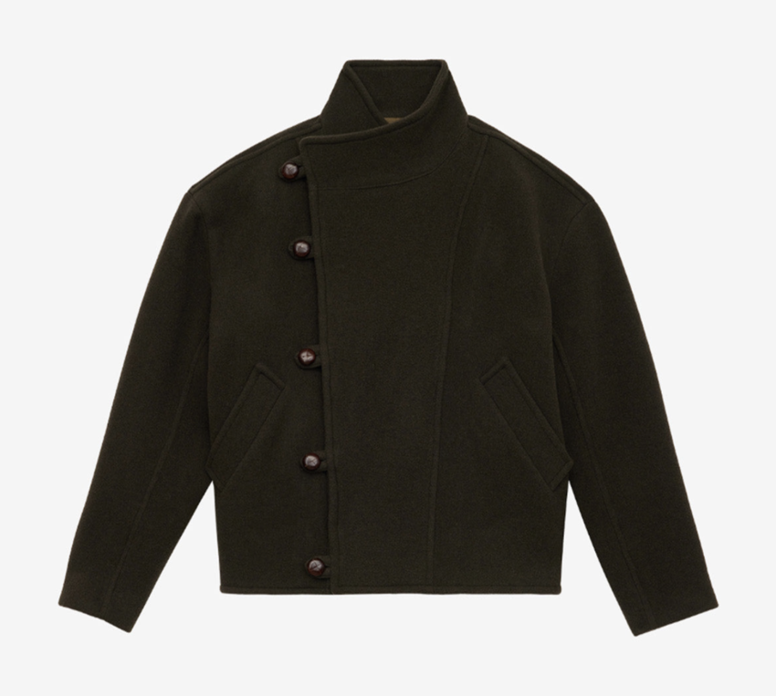 MARANT Keyle Coat Dark Khaki