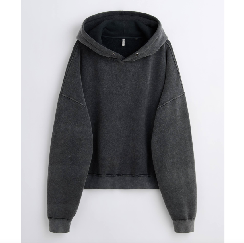 Sunflower Hood Sweat Antracite Washed