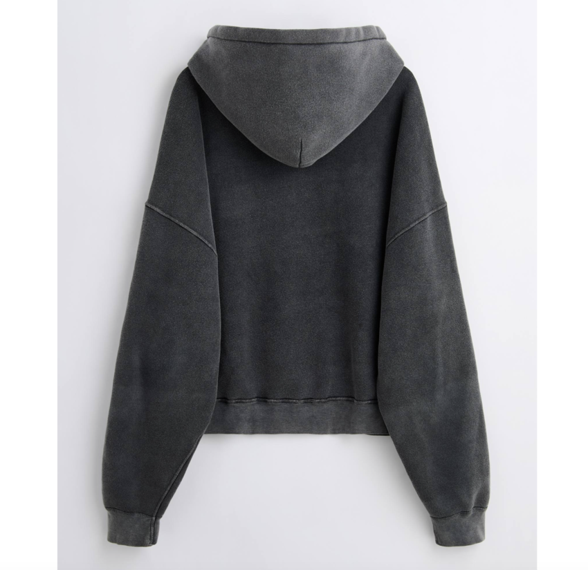 Sunflower Hood Sweat Antracite Washed