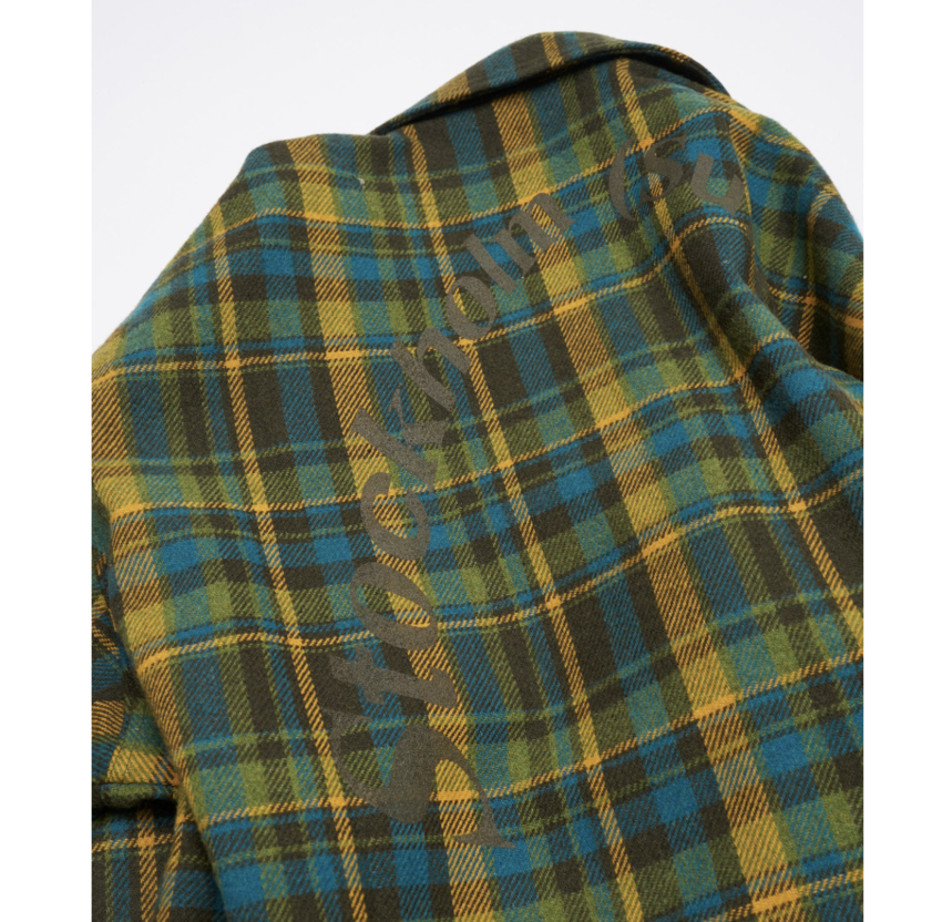 Stockholm Surfboard Club Flannel Overshirt Mustard Check