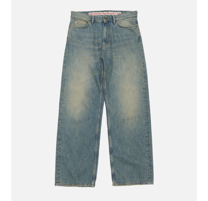 Stockholm Surfboard Club Regular Fit Jeans Sand Blue