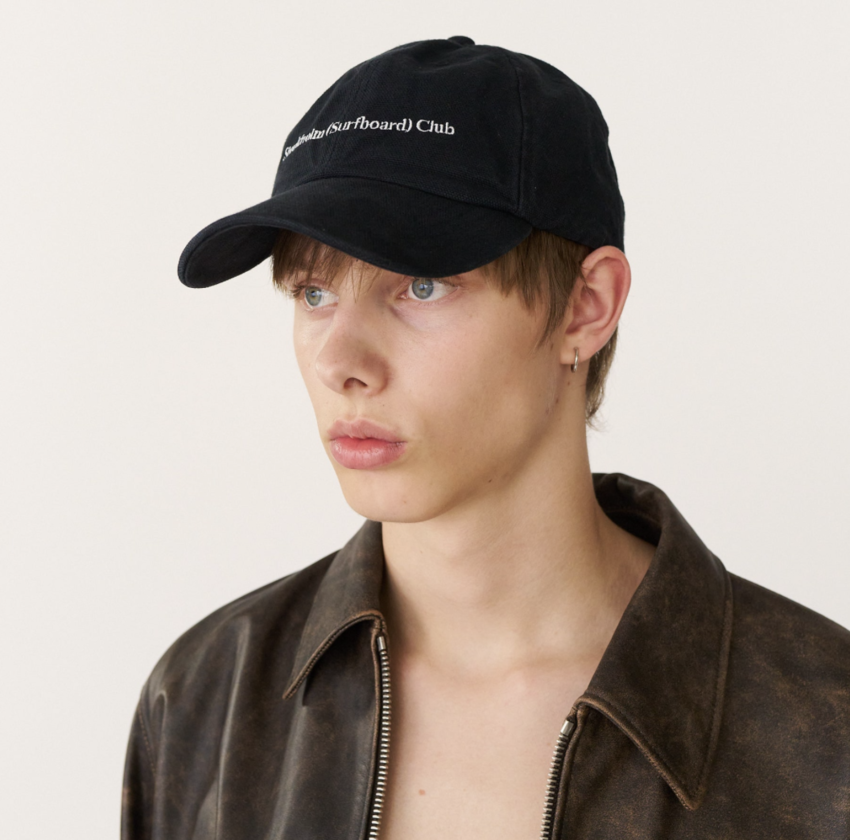Stockholm Surfboard Club Embroidered Logo Cap Black