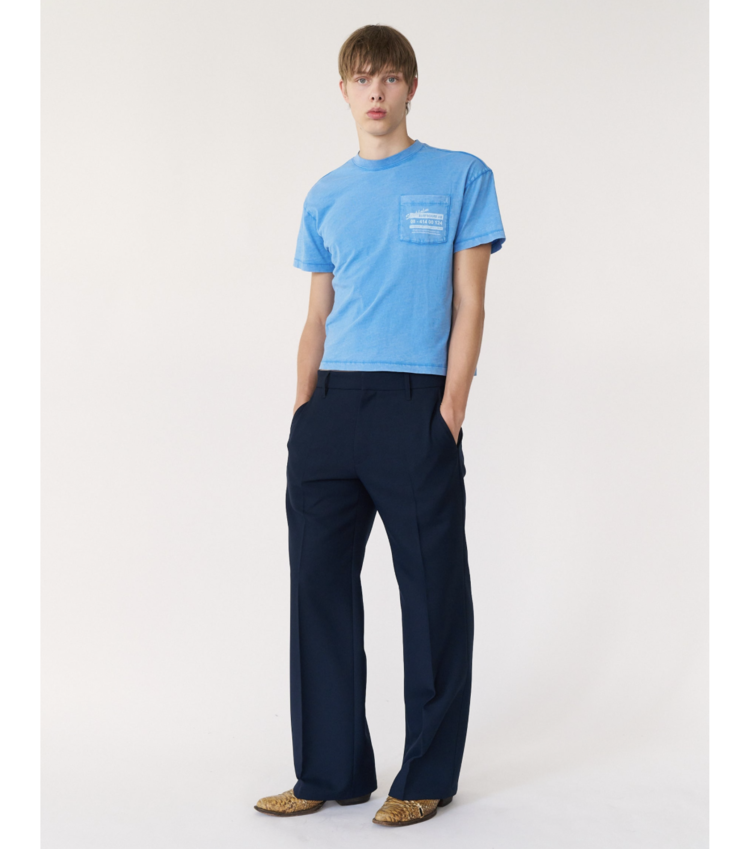 Stockholm Surfboard Club Tailored Bootcut Trousers Navy