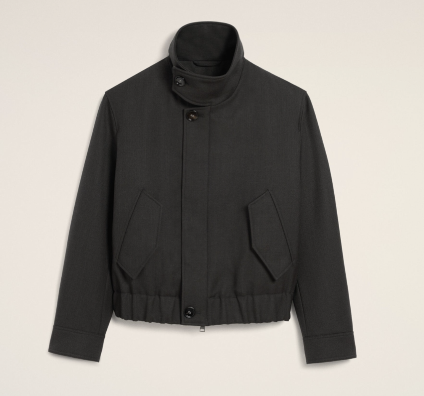 AMI Paris Harrington Jacket Anthracite