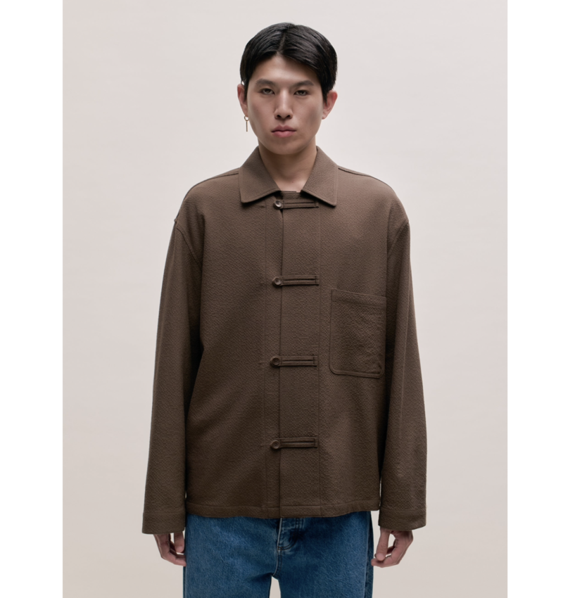 A Kind of Guise Matara Overshirt Structured Hazel