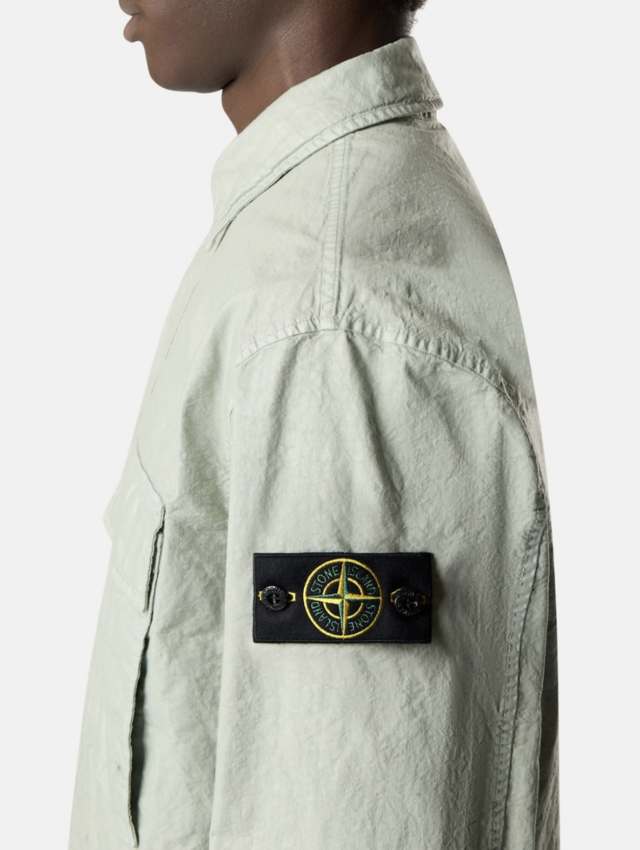 Stone Island 1200003 Organic-Look Nylon Panama-TC Sage Green