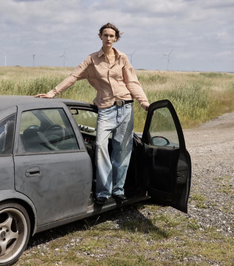 Sunflower Relaxed Boot Jeans Paint Worn