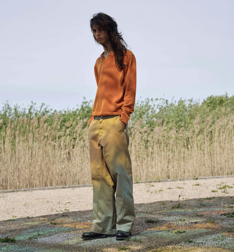 Sunflower Wide Twist Chino Khaki