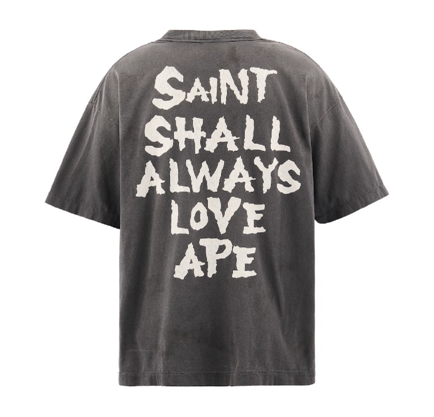 SAINT MXXXXXX BAPE SS Tee Always Love Black