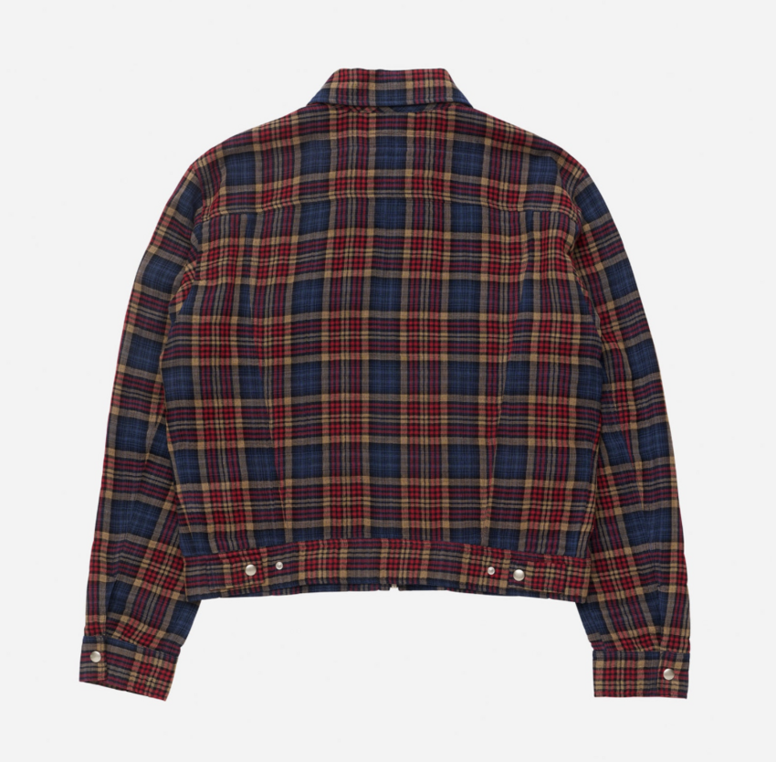 Stockholm Surfboard Club Terrence Trucker Jacket Red Check