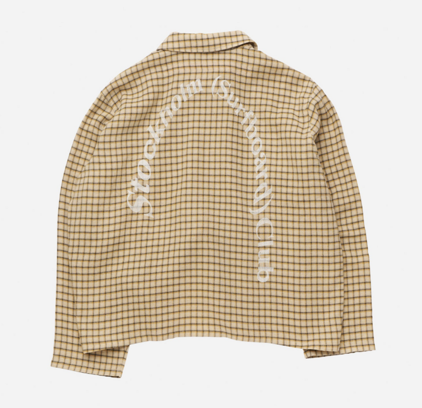 Stockholm Surfboard Club Club Overshirt Yellow Check