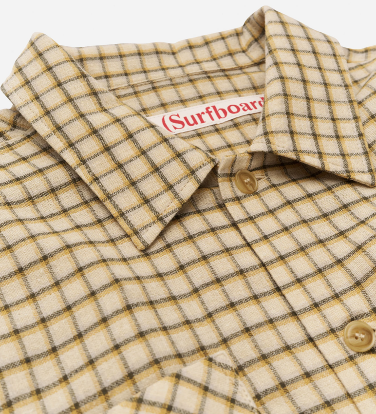 Stockholm Surfboard Club Club Overshirt Yellow Check