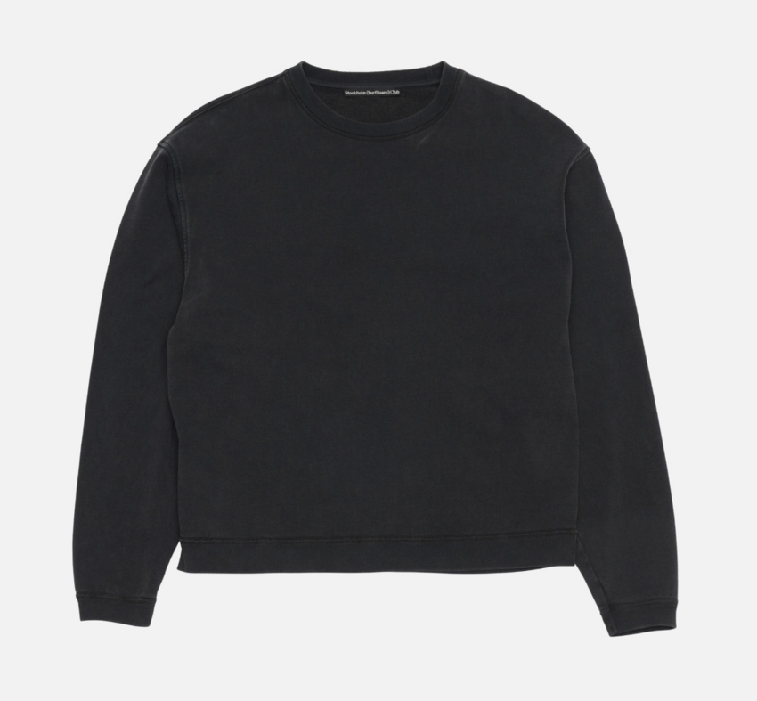 Stockholm Surfboard Club Benny Sweat Faded Black