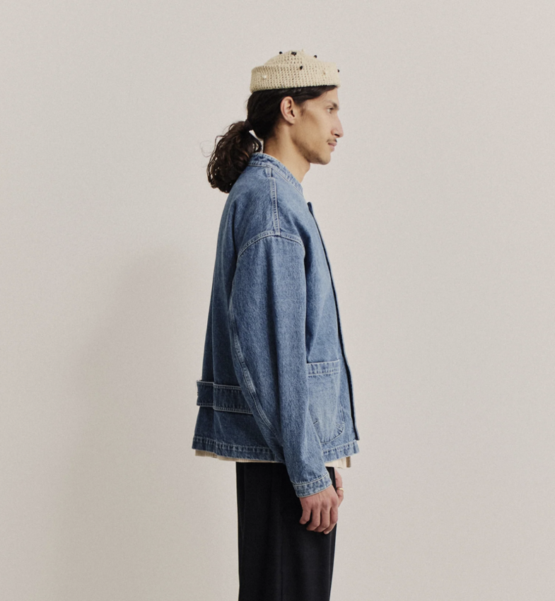 A Kind of Guise Jaspal Jacket Worn Denim