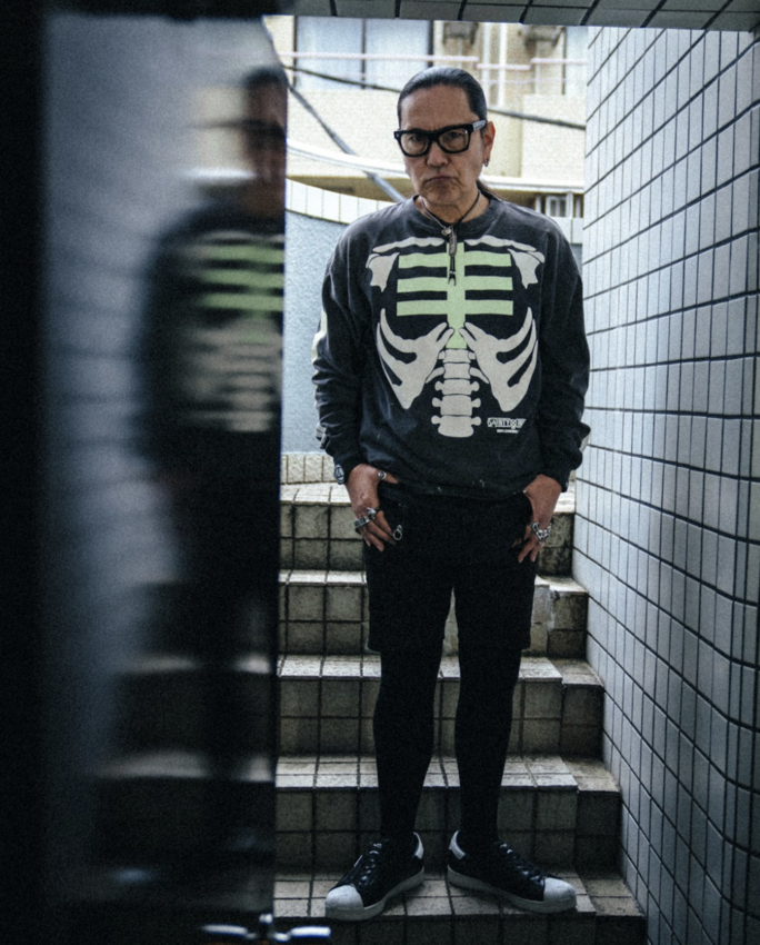 SAINT MXXXXXX BH LS T-Shirt Bone Black