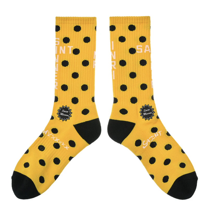 SAINT MXXXXXX Polka Socks Yellow Black