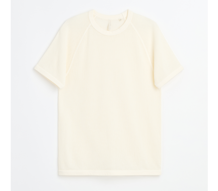 Sunflower Mesh Raglan Tee Off White