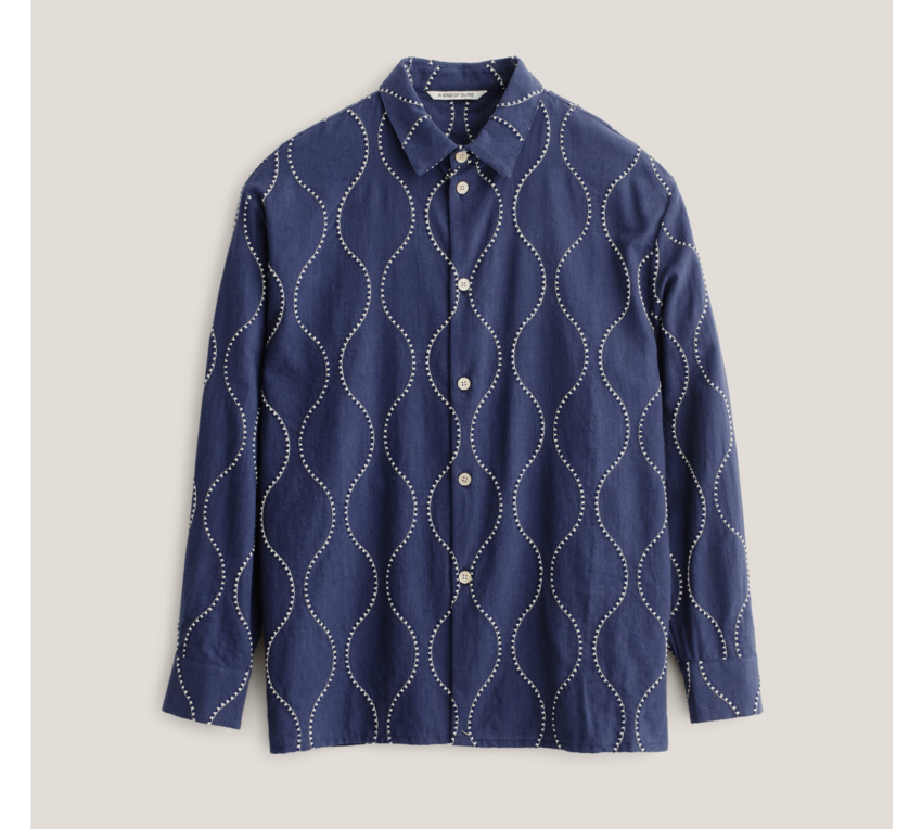 A Kind of Guise Pino Shirt Ocean Waves