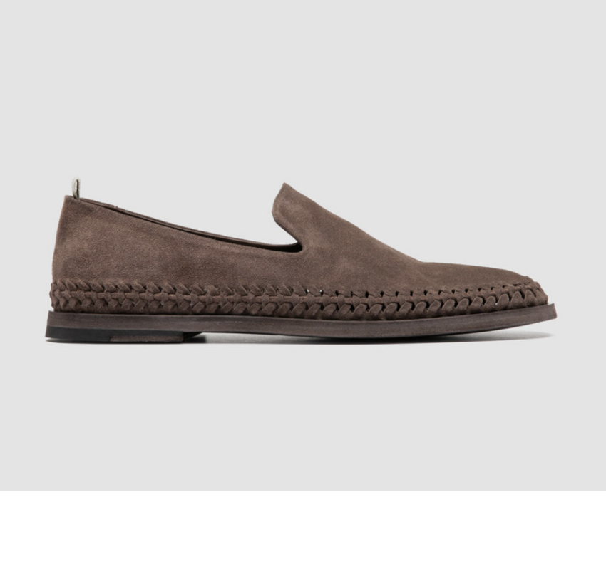 Officine Creative Miles 002 Suede Loafers Light Cashmere Quinoa