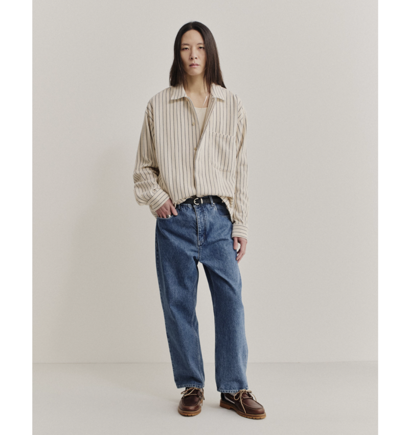 A Kind of Guise Rumba Shirt Blue Panama Stripe