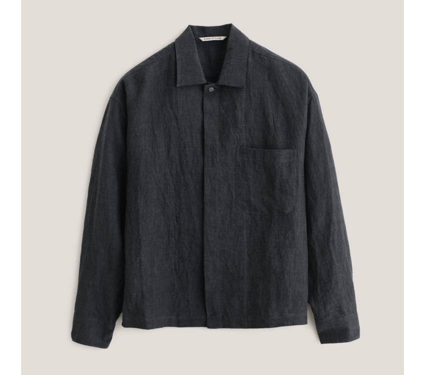 A Kind of Guise Rumba Shirt Coal Linen
