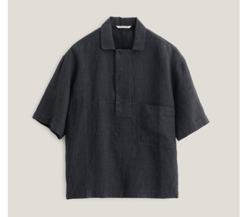 A Kind of Guise Taita Shirt Coal Linen