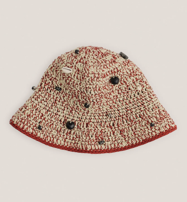 A Kind of Guise Kofia Bucket Hat Rusty Red Melange