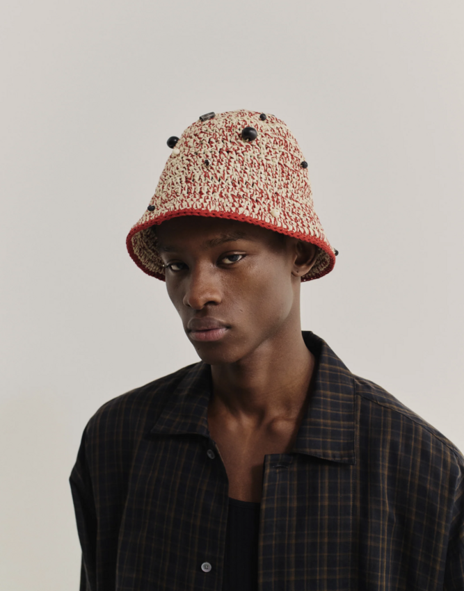 A Kind of Guise Kofia Bucket Hat Rusty Red Melange