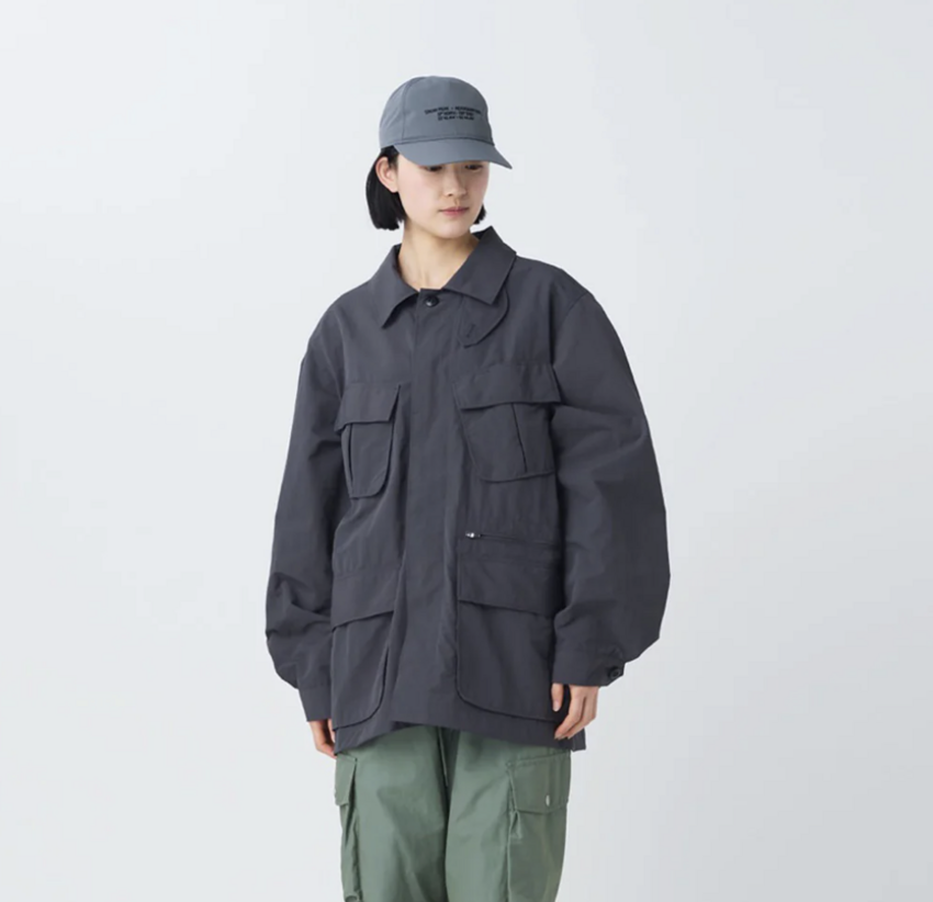 Snow Peak Nylon Washer Jacket Charcoal