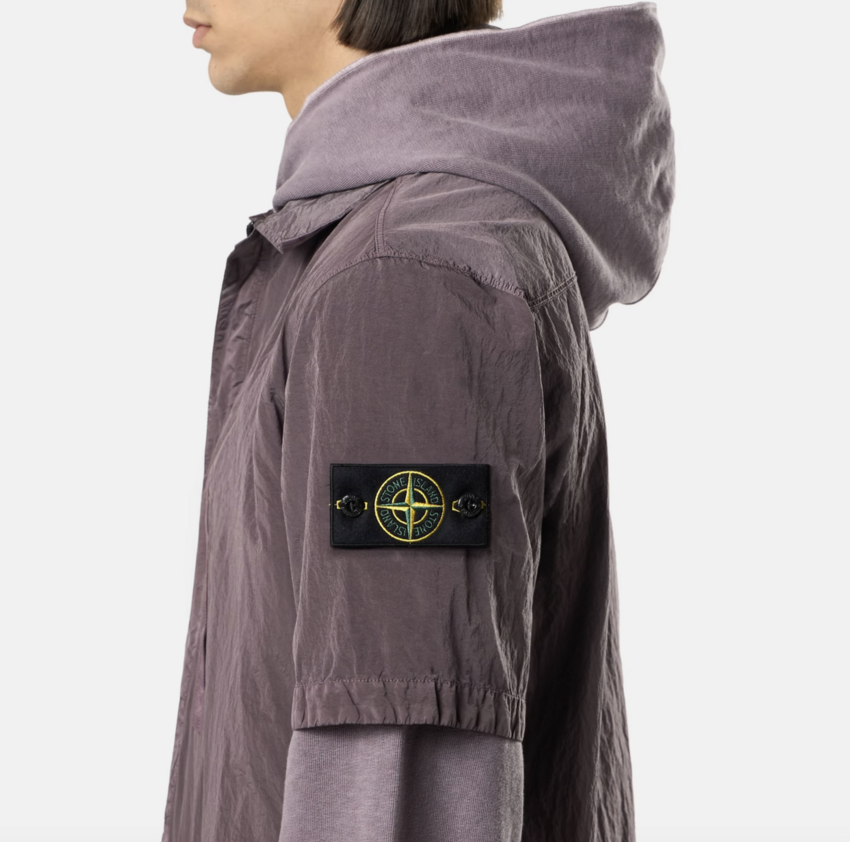 Stone Island 1200028 Nylon Metal in Econyl Purple Grey