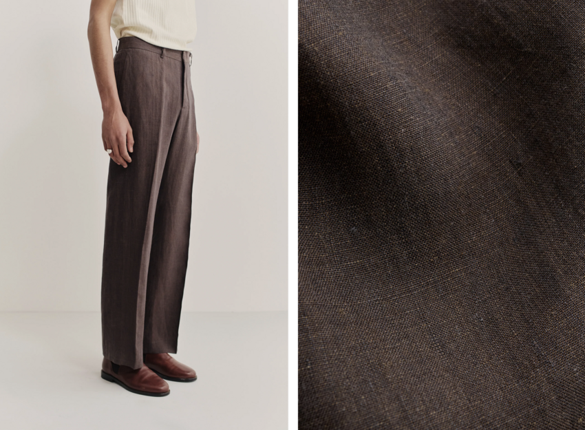 A Kind of Guise Tailored Wide Trousers Burnt Umber