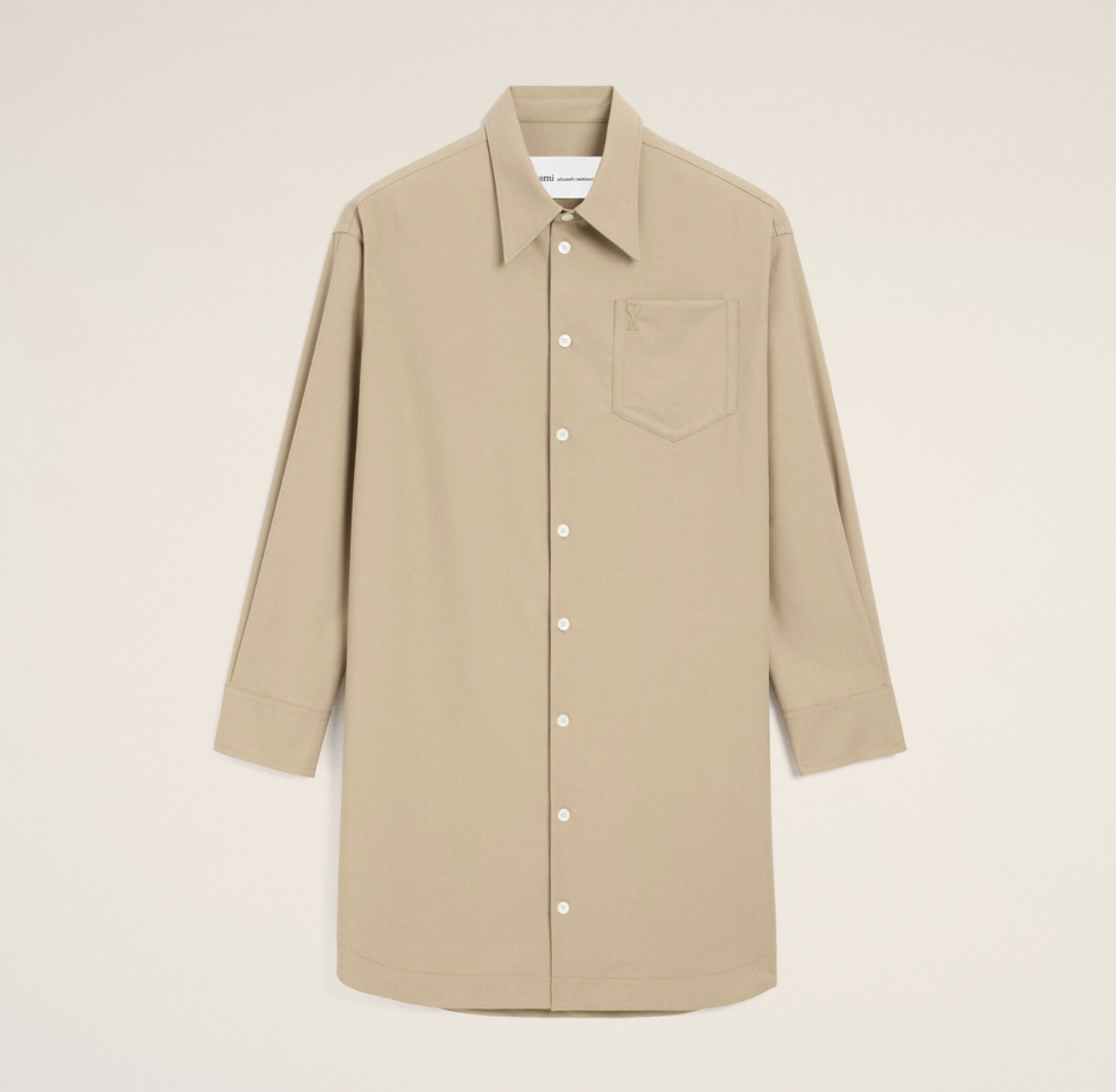 front tie long sleeve dress Laine | Tie Front Light Denim Shirt Dress