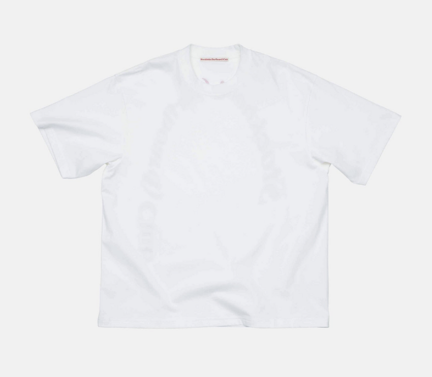 Stockholm Surfboard Club Box Logo Back Tee White