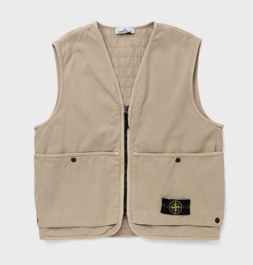 Stone Island 6100007 Panama Organic Cotton Vest Desert