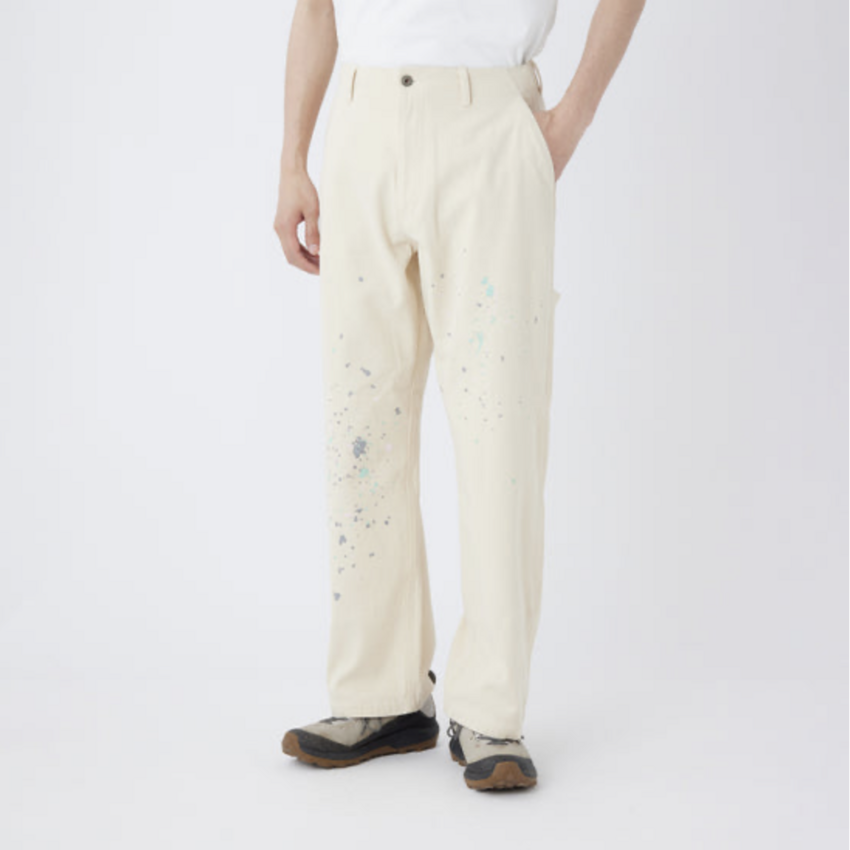 Snow Peak Sulfur Dyed Fade Painted Pants Ecru