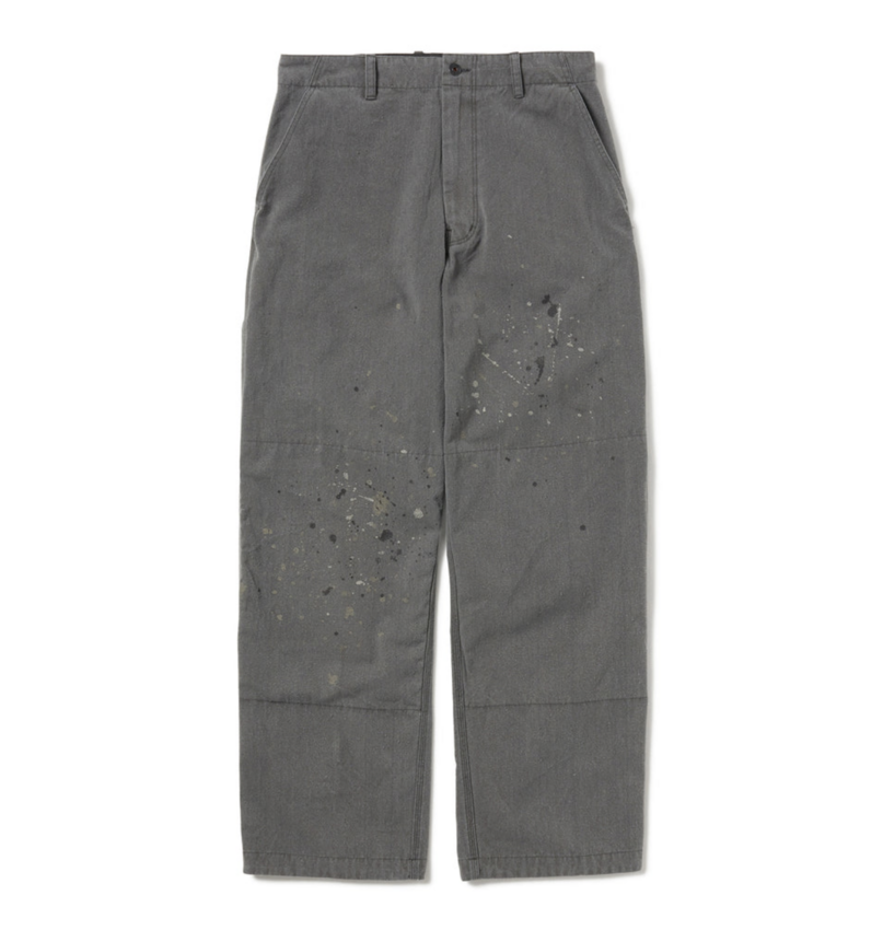 Snow Peak Sulfur Dyed Fade Painted Pants Charcoal