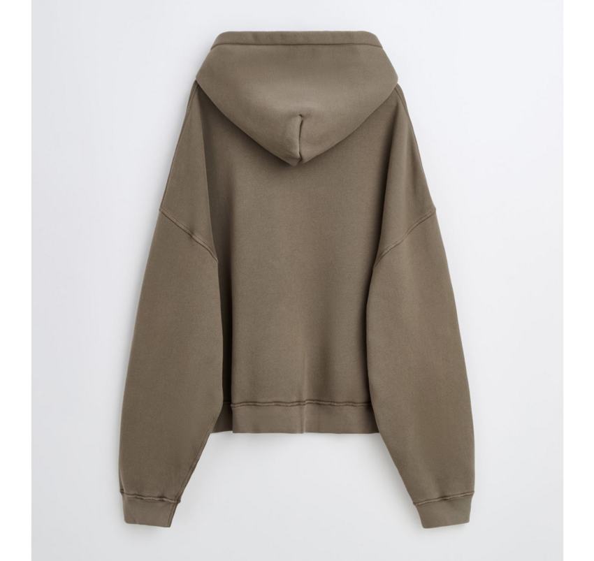 Sunflower Hood Sweat Brown Washed