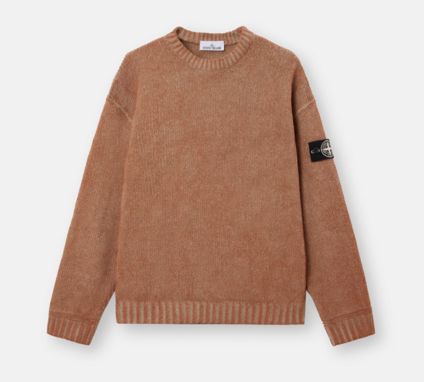 Stone Island 5100016 Crewneck Burnt Orange