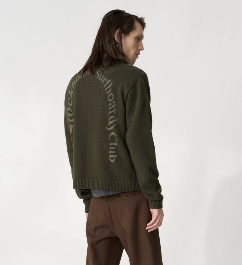 Stockholm Surfboard Club Knit Sweat Green