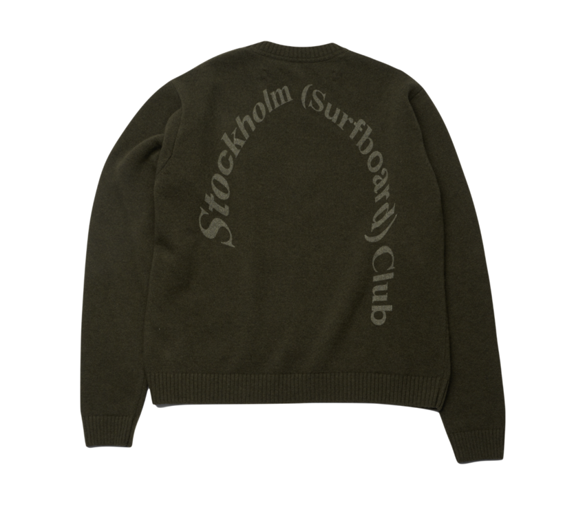 Stockholm Surfboard Club Knit Sweat Green