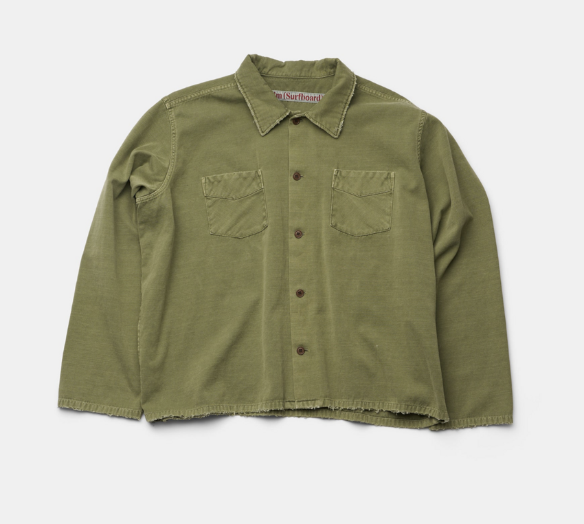 Stockholm Surfboard Club Club Overshirt  / Military Green