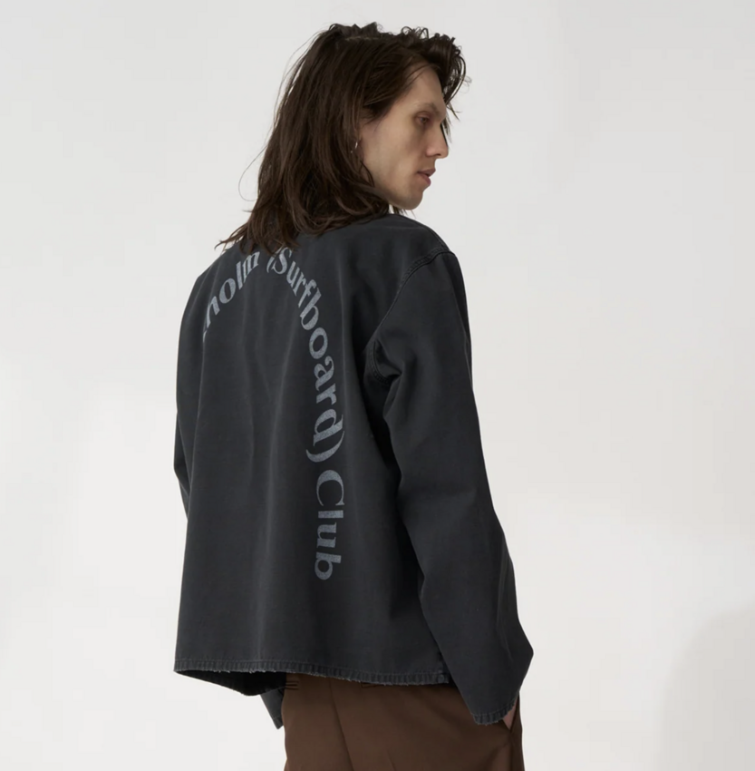 Stockholm Surfboard Club Club Overshirt / Washed Black